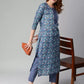 Women Kurta and Pant Set Cotton Blend