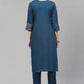 Women Kurta and Pant Set Cotton Blend