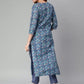 Women Kurta and Pant Set Cotton Blend