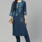 Women Kurta and Pant Set Cotton Blend