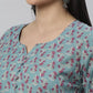 Women Kurta and Pant Set Cotton Blend