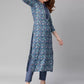 Women Kurta and Pant Set Cotton Blend