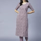 Women Kurta and Pant Set Cotton Blend