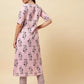 Women Pink Pure Cotton Kurta and Pant Set