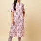 Women Pink Pure Cotton Kurta and Pant Set
