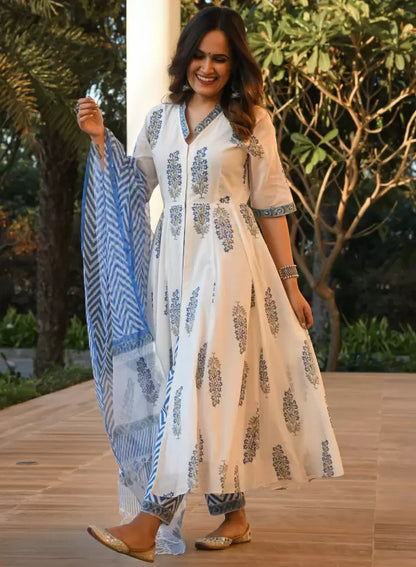 Women Kurta and Pant Set Pure Cotton