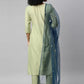 Women Kurta and Pant Set Silk Blend
