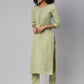 Women Kurta and Pant Set Silk Blend