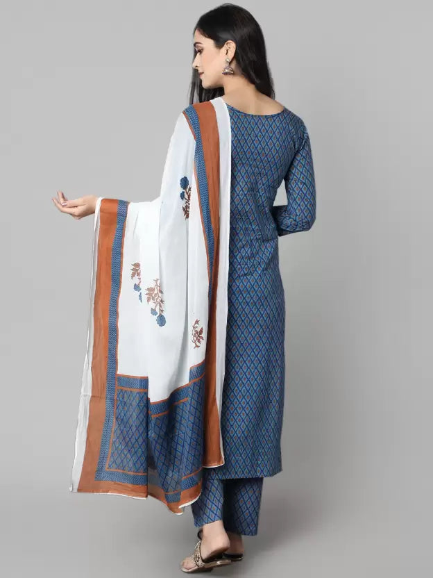 Women Kurta and Pant Set Viscose Rayon