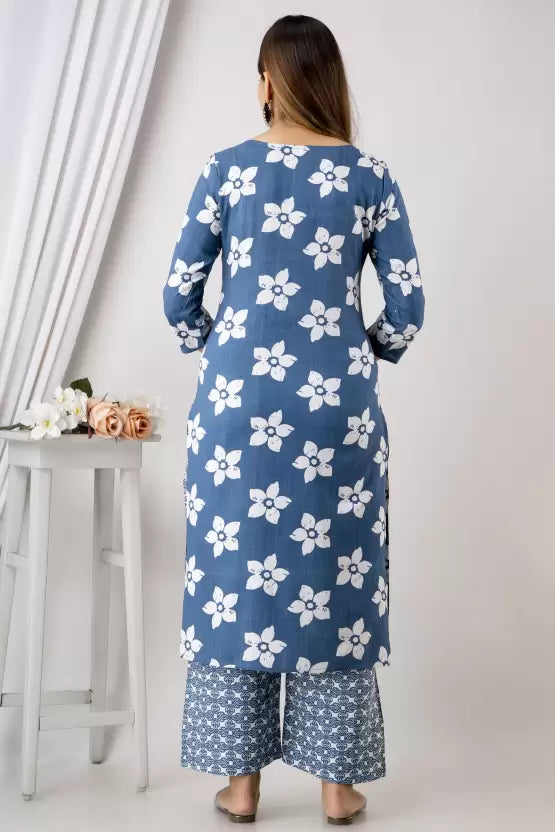 Women Kurta and Pant Set Viscose Rayon