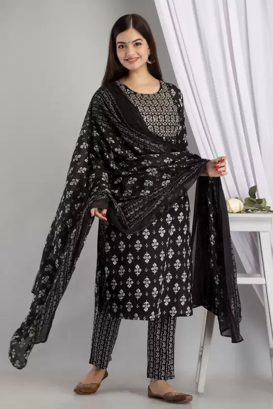 Women Kurta and Pant Set Viscose Rayon