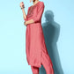 Women Kurta Pant And Dupatta Set Viscose Rayon