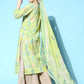 Women Kurta and Sharara Set Cotton Blend