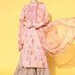 Women Kurta and Sharara Set Cotton Blend