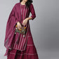 Women Viscose Rayon Kurta and Sharara Set