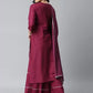 Women Viscose Rayon Kurta and Sharara Set