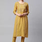 Women Kurta and Trousers Set Cotton Blend