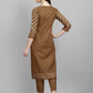 Women Kurta and Trousers Set Cotton Blend