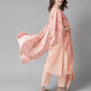 Women Silk Blend Kurta and Trousers Set