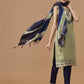Women Light Green Cotton Silk Kurta set