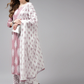 Women Mauve Ethnic Motifs Printed Kurta Set
