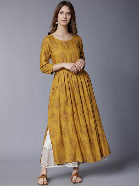 Women Floral Printed A-Line Kurta