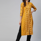 Women Mustard Yellow Kurta Set