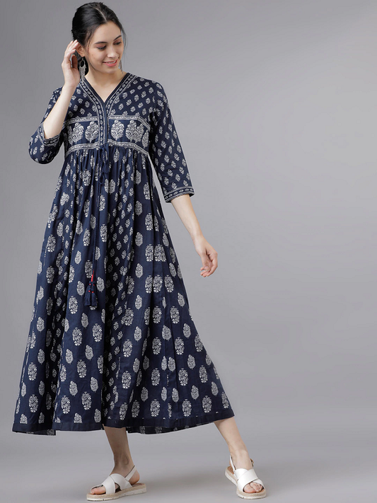 Women Navy Blue Dress
