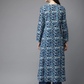 Women Navy Blue Kurta with Palazzos