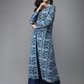 Women Navy Blue Kurta with Palazzos