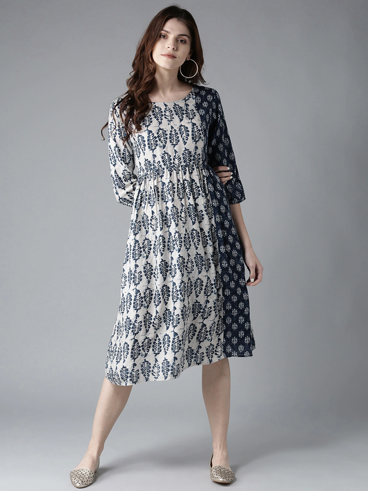 Women Printed A-Line Dress