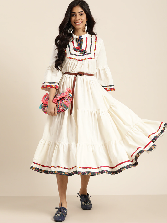 Women Off-White Dress