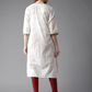 Women Off-White Straight Kurta