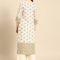 Women Off White Ethnic Kurta with Palazzos