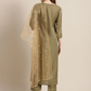 Women Olive Green Kurta Set