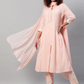 Women Peach Striped Pure Cotton Kurta Set