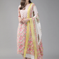 Women Pink Ethnic Pure Cotton Kurta Set