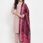 Women Pink Solid Kurta Set