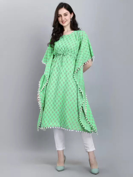 Women Printed Pure Cotton Kaftan