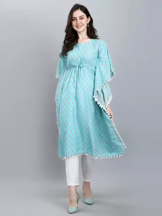 Women Printed Pure Cotton Kaftan