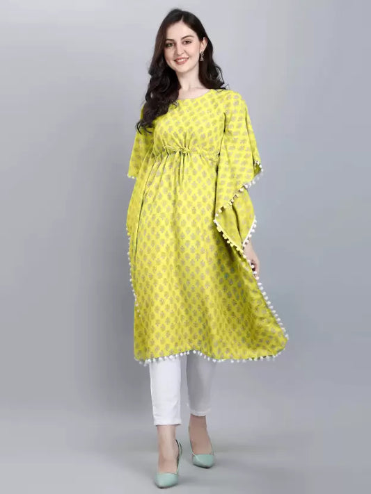 Women Printed Pure Cotton Kaftan