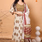 Women Pure Cotton Multicolor Kurta, Pant And Dupatta Set