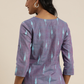 Women Purple And Blue Woven Design Top