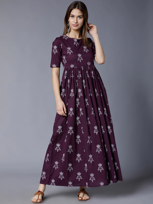 Women Purple Maxi Dress