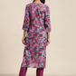 Women Purple Pure Cotton Kurta Set