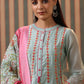 Women Panelled Mirror Work Cotton Kurta Full Set