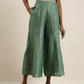 Women Sea Green Cropped Palazzos