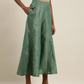 Women Sea Green Cropped Palazzos