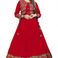 Women Self Design Anarkali Rayon Kurti
