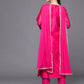 Women Pink Silk Blend Kurta set